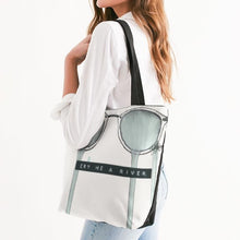 Load image into Gallery viewer, CRY ME A RIVER Canvas Zip Tote
