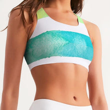 Load image into Gallery viewer, BUDHA STRIPES Seamless Sports Bra
